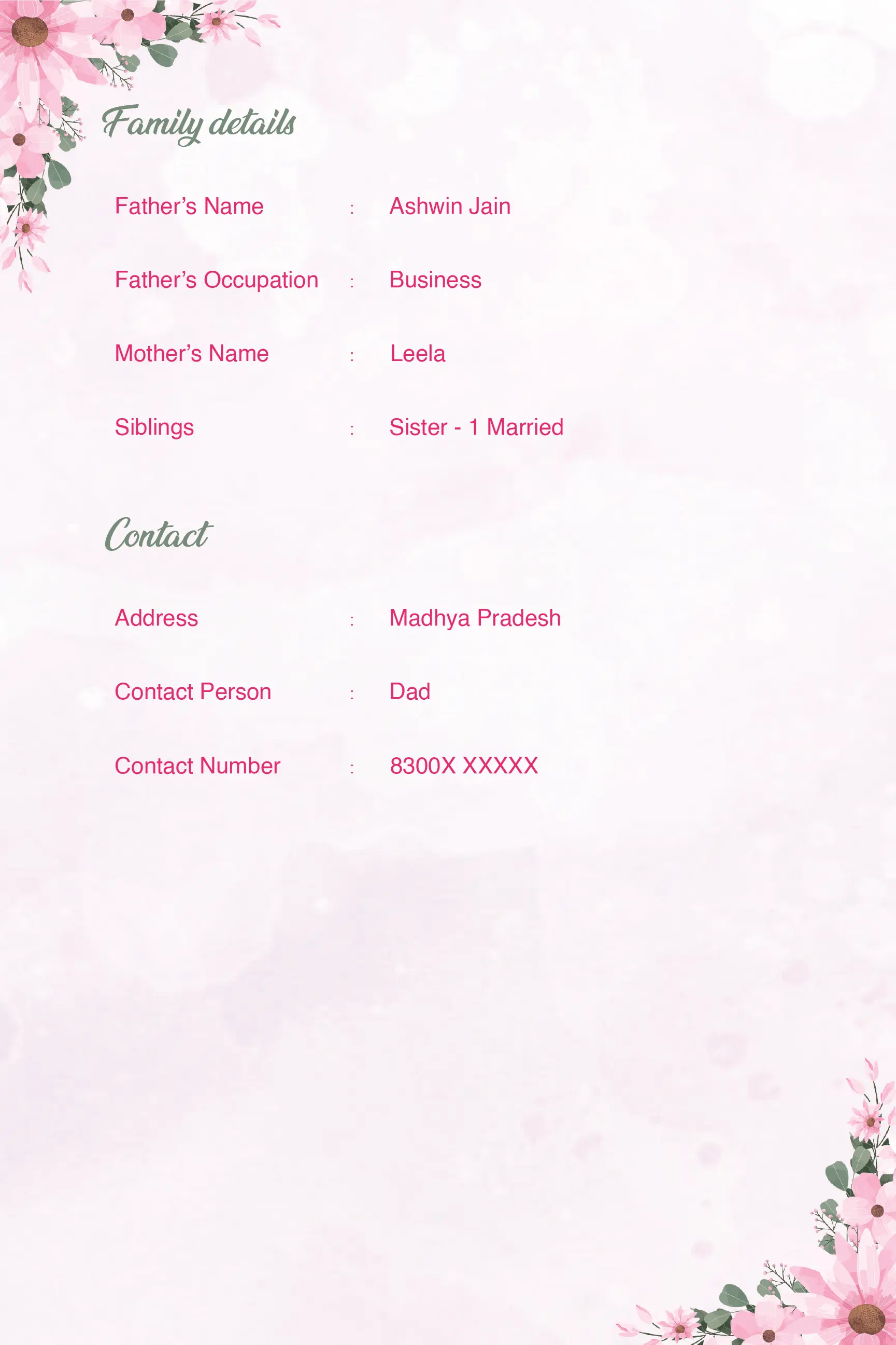 Premium Aesthetic Pink Flower Border - Page 4
