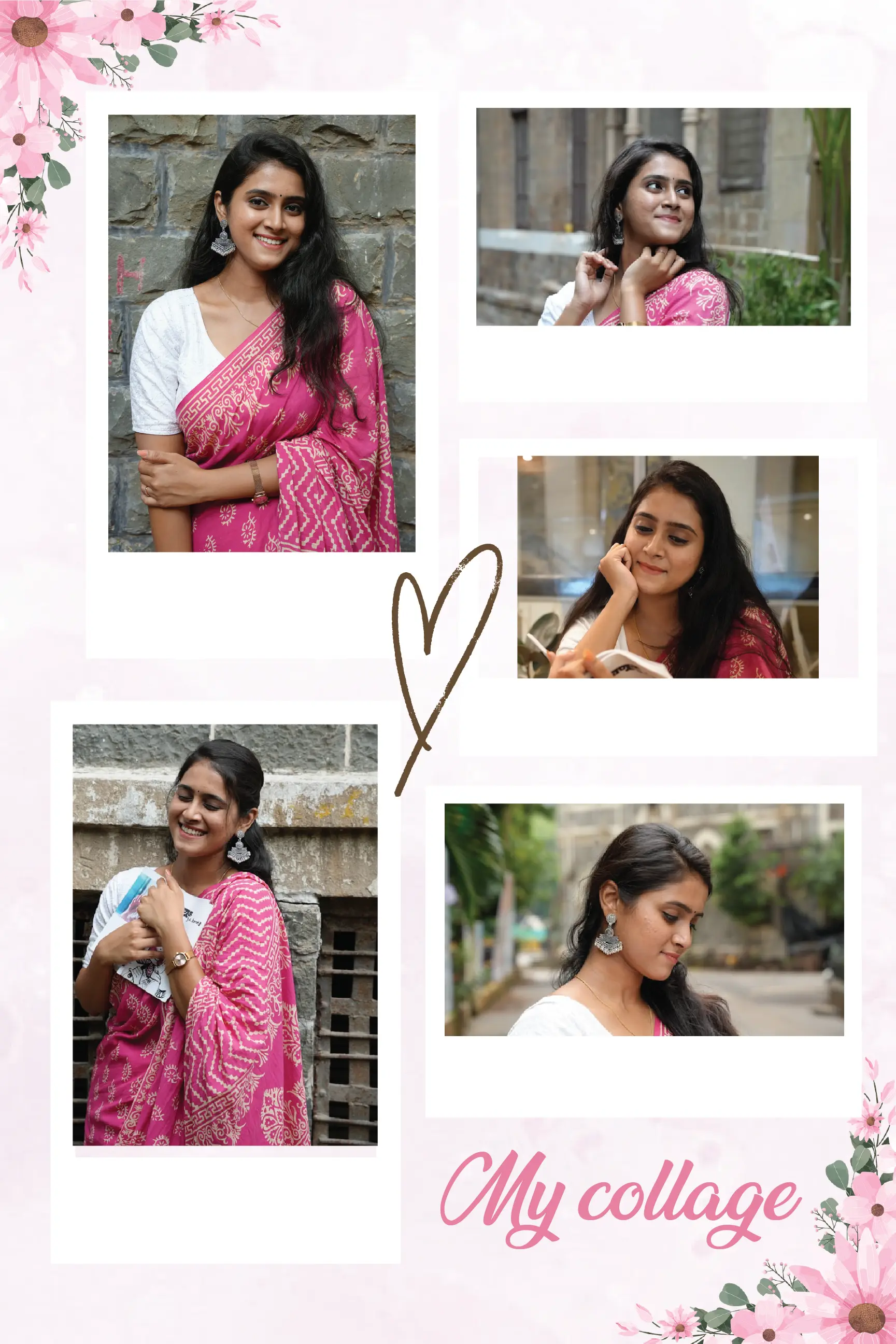 Premium Aesthetic Pink Flower Border - Page 5